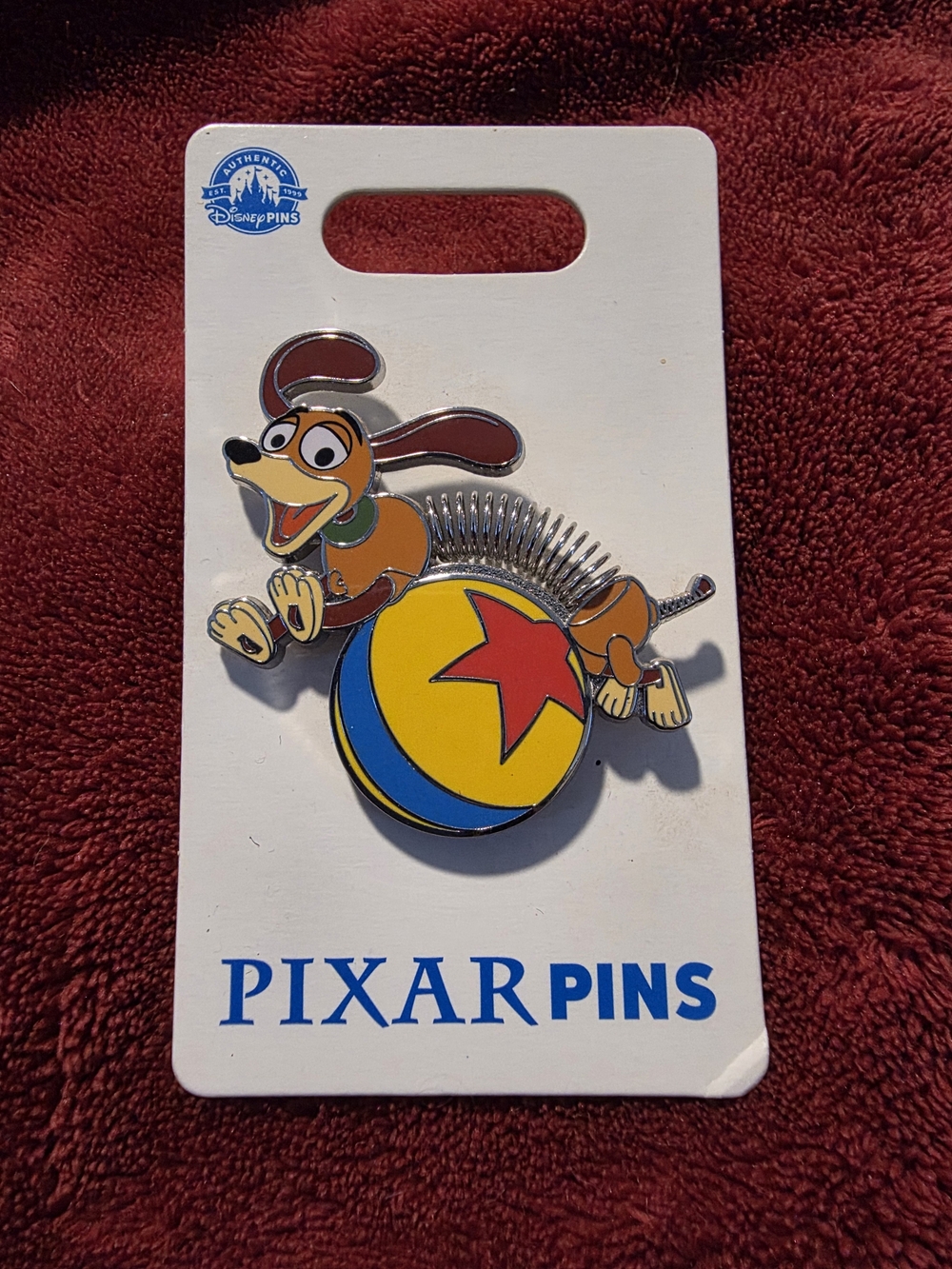 Disney Pixar Toy Story Slinky Dog Luxo Ball Enamel Pin NEW Spring 3D